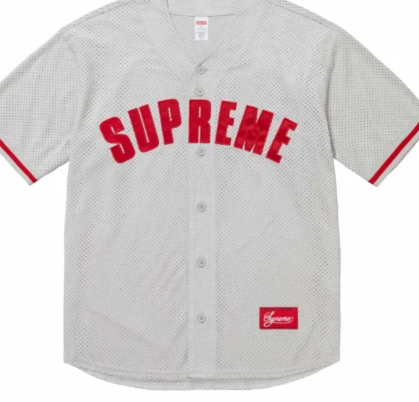ULTRASUDE short sleeved mesh baseball 24SS BASEBALL MESH JERSEY suede 0611